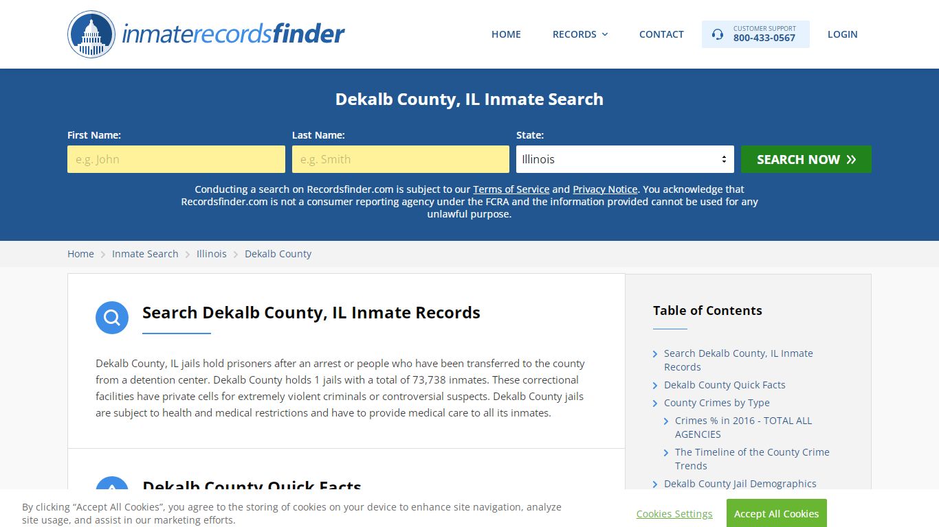 Dekalb County, IL Inmate Lookup & Jail Records Online