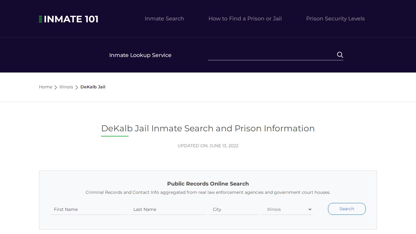 DeKalb Jail Inmate Search, Visitation, Phone no. & Mailing ...