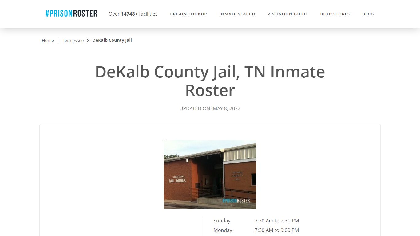 DeKalb County Jail, TN Inmate Roster